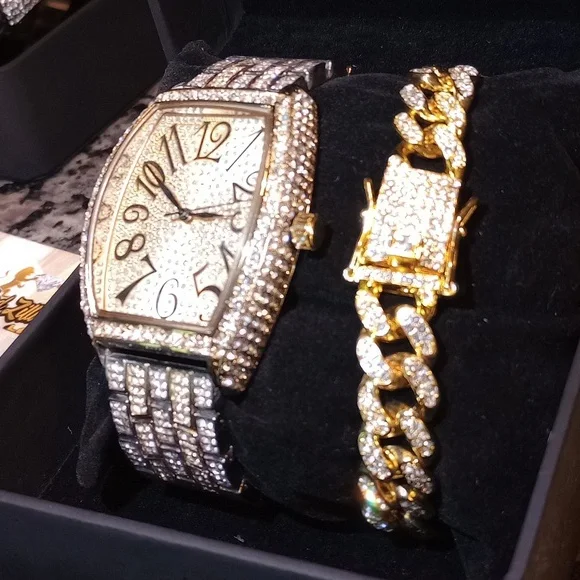 Accessories | 2tone Gold Millionaire 1 Watch 1 Bracelet Real 